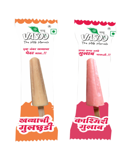 Mava / Gulkand Kulfi Pouch — printed flexible packaging by Kaysons Multicolour